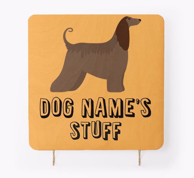 'Dog's Stuff' - Personalised {breedFullName} Lead & Collar Hanger